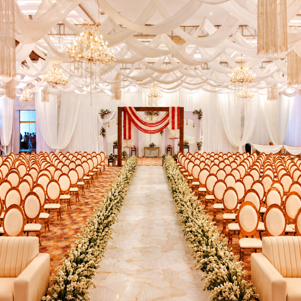 A Resort in Bangalore Built for Wedding Receptions