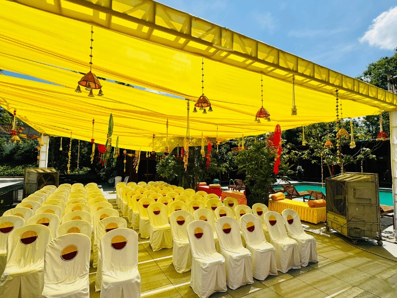 Outdoor Haldi Celebrations